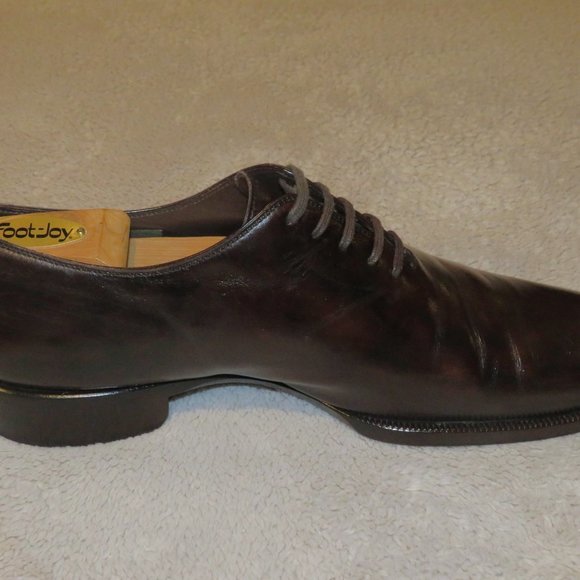 Tom Ford Brown Antiqued Whole Cut One Piece Oxfords 11TT main image 4